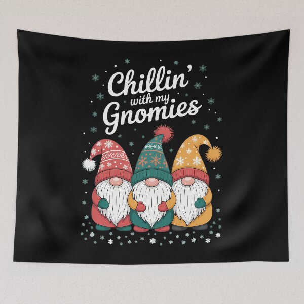 Item preview, Chillin' with My Gnomies – Fun Winter Gnome designed and sold by HellD3vil-Art.