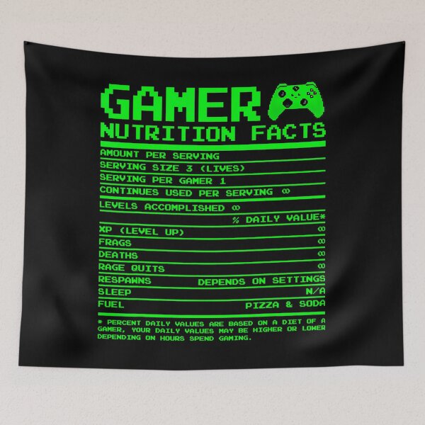 Item preview, Gamer Nutrition Facts Funny Video Game Lover designed and sold by DELSHEENMCMIL1.