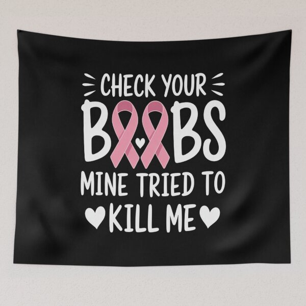 Item preview, Check Your Boobs Mine Tried to Kill Me designed and sold by BiellaSar.