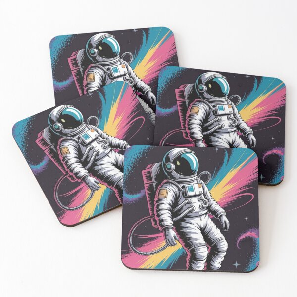 Item preview, Neon Astronaut Cosmic Space Design designed and sold by PatiMood.