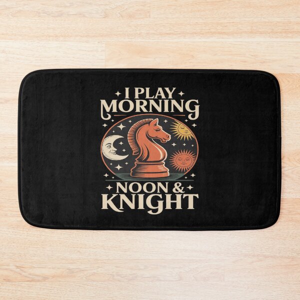Item preview, Chess Player Morning Noon Knight Chess Lovers designed and sold by BiellaSar.