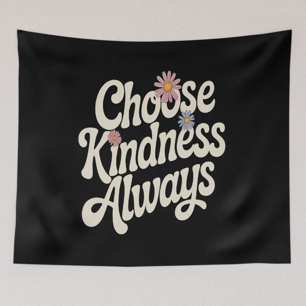 Item preview, Choose Kindness Always Blooming Floral Art, Whimsical Flower designed and sold by BiellaSar.