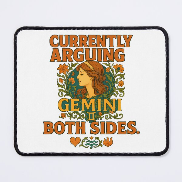 Item preview, Gemini “Currently arguing both sides.” Art Nouveau T-Shirt | Funny Debate Tee designed and sold by MySpiritTravels.