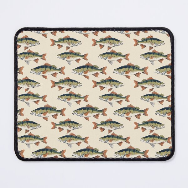 Item preview, Seamless Perch Fish Pattern – Fishing Design for Anglers and Outdoors designed and sold by WojcikDesigners.