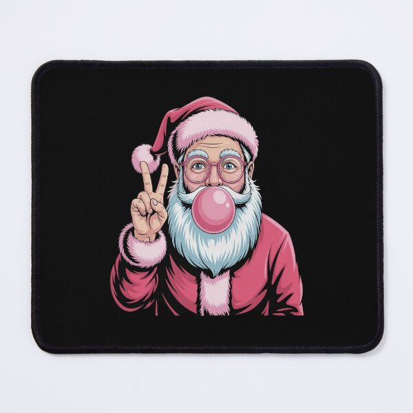Item preview, Christmas Peace Sign Hand Santa Claus Pink Bubble Gum Xmas designed and sold by ticlitule.