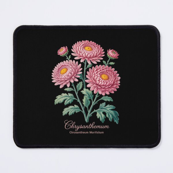 Item preview, Chrysanthemum Flower Scientific Name Illustration Flowers designed and sold by ticlitule.