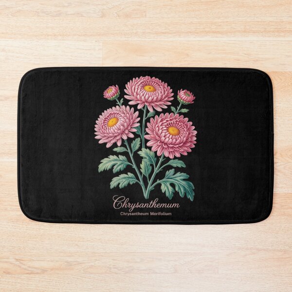 Item preview, Chrysanthemum Flower Scientific Name Illustration Flowers designed and sold by ticlitule.