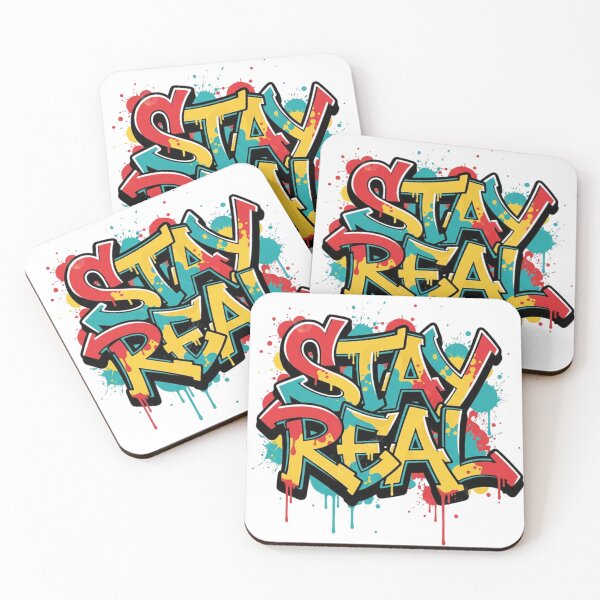 Item preview, STAY REAL Graffiti Streetwear Typography – Wildstyle Urban Art designed and sold by Happyfreedom.