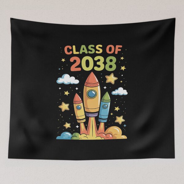 Item preview, Class of 2038 Rocket Launch Kids Graduations Celebration designed and sold by ticlitule.
