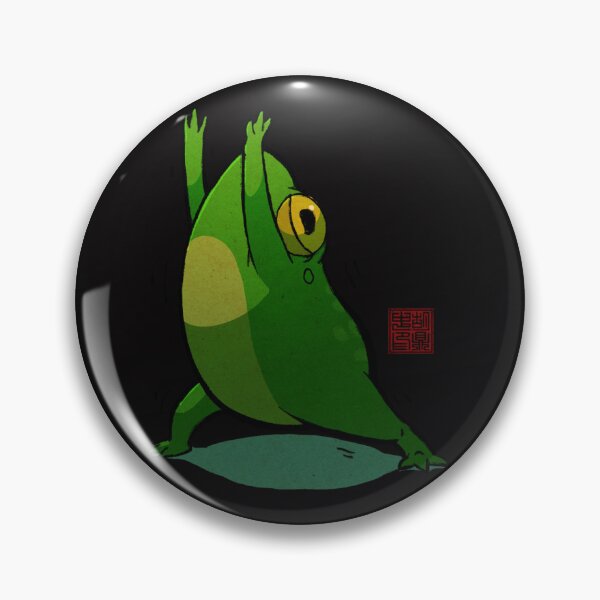 Item preview, Yoga Frog Warrior Pose designed and sold by GracielaMorey66.