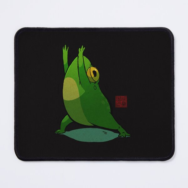 Item preview, Yoga Frog Warrior Pose designed and sold by GracielaMorey66.