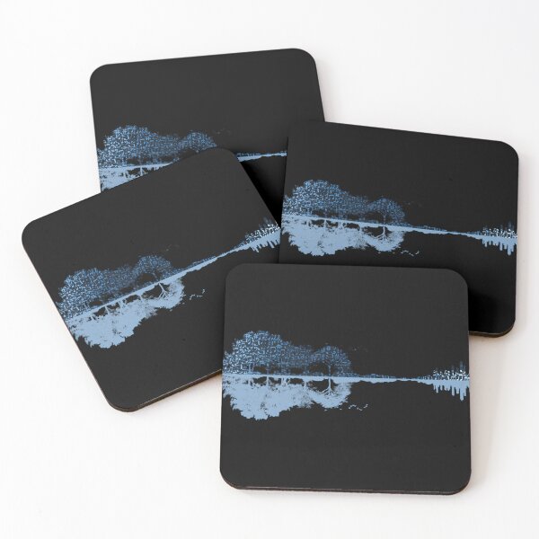 Item preview,  Nature Guitar - Musical Notes - Blue designed and sold by ChancyHilli.