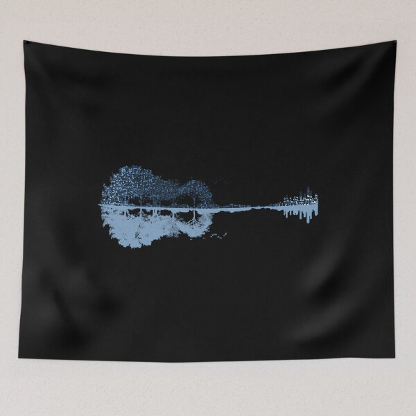 Item preview,  Nature Guitar - Musical Notes - Blue designed and sold by ChancyHilli.