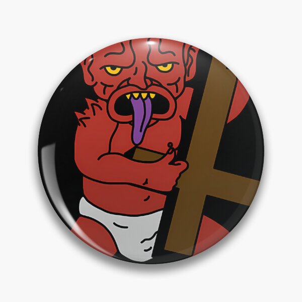 Item preview, Demon Baby Playing Upside Down Cross Electric Guitar - Heavy Metal - Ugly Americans - Comedy Central designed and sold by ChancyHilli.