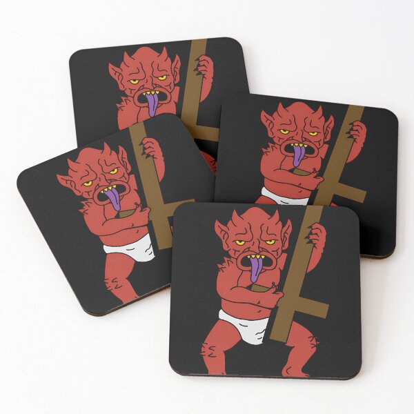Item preview, Demon Baby Playing Upside Down Cross Electric Guitar - Heavy Metal - Ugly Americans - Comedy Central designed and sold by ChancyHilli.