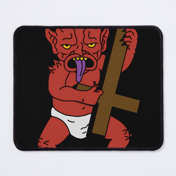 Item preview, Demon Baby Playing Upside Down Cross Electric Guitar - Heavy Metal - Ugly Americans - Comedy Central designed and sold by ChancyHilli.