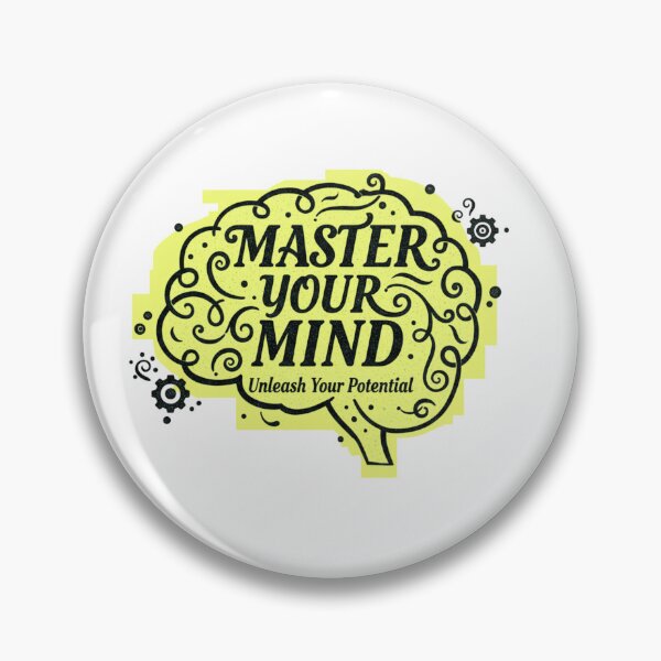 Item preview, Master Your Mind – Motivational Brain Design designed and sold by Kavya Art.