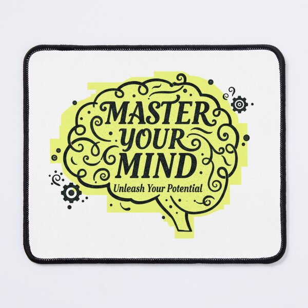 Item preview, Master Your Mind – Motivational Brain Design designed and sold by Kavya Art.