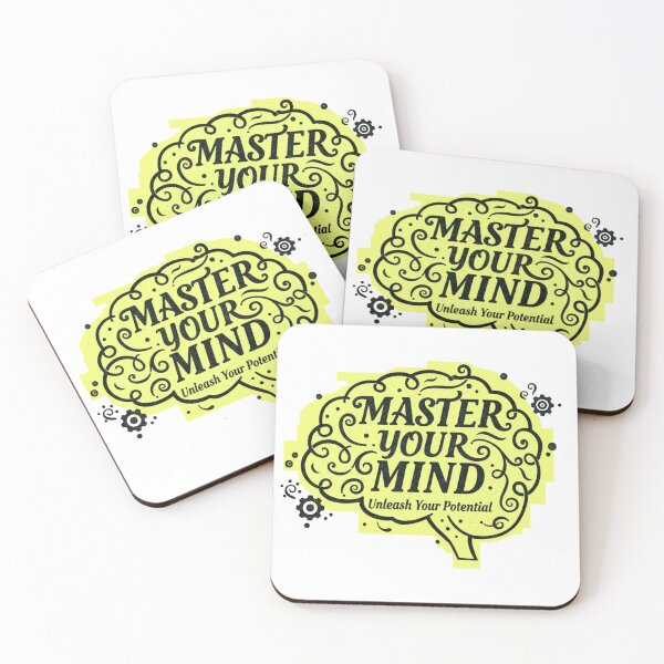 Item preview, Master Your Mind – Motivational Brain Design designed and sold by Kavya Art.