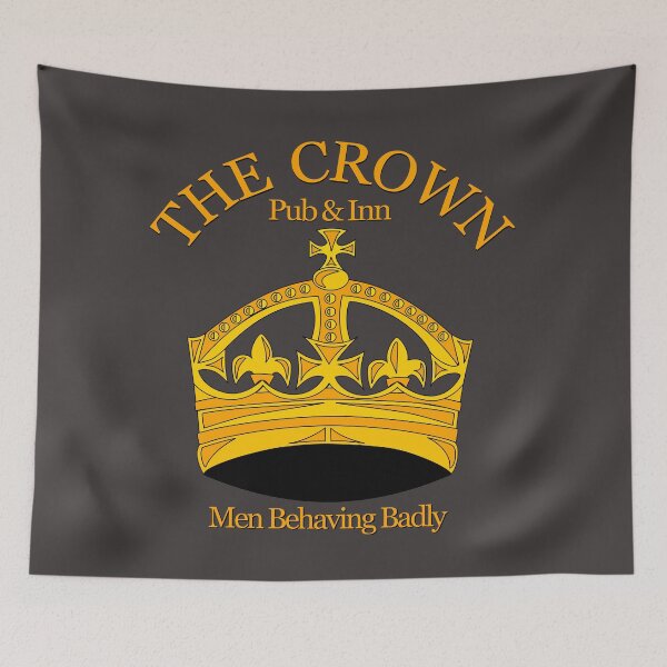 Item preview, The Crown Pub and Inn from Men Behaving Badly designed and sold by Rewatch-Podcast.