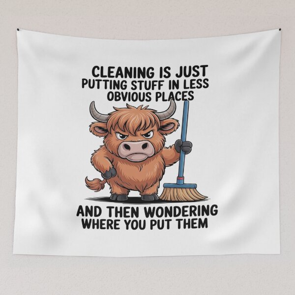 Item preview, Cleaning is Just Putting Stuff in Less Obvious Places designed and sold by ticlitule.