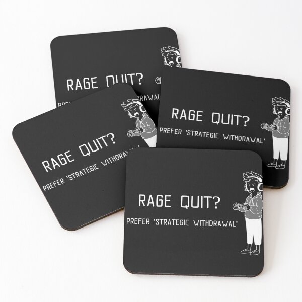 Item preview, Rage Quit I Prefer 'Strategic Withdrawal' Gamer designed and sold by AngelLazareno.