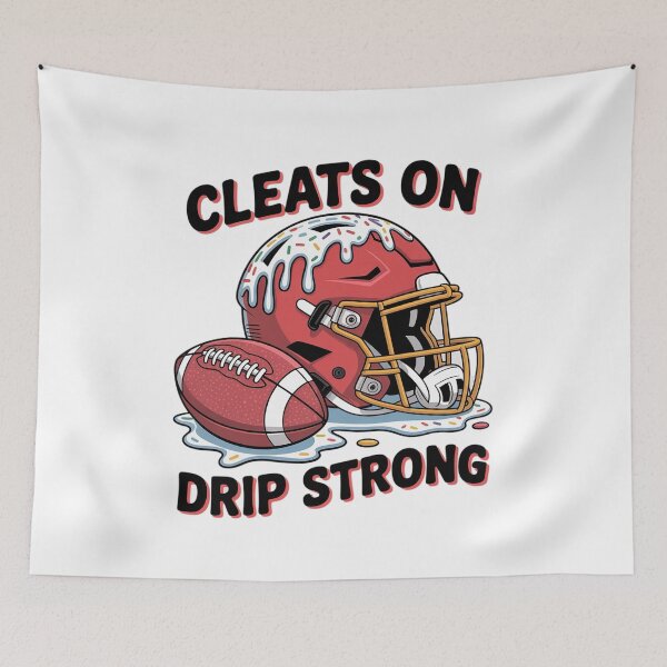 Item preview, Cleats On Drip Strong Football Ice Cream Drip with Sprinkles designed and sold by ticlitule.