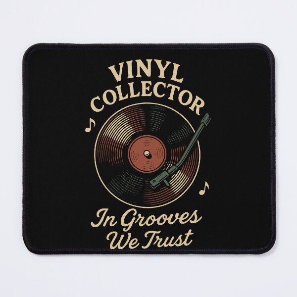 Item preview, Vinyl Collector In Grooves We Trust Retro Music designed and sold by LuminOrb.