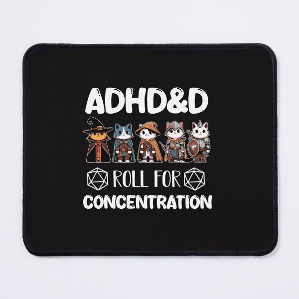 Item preview, Adhdd Roll For Concentration White Version designed and sold by GracielaMorey66.