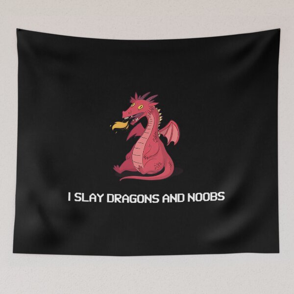 Item preview,  I Slay Dragons And Noobs Gamer designed and sold by AngelLazareno.