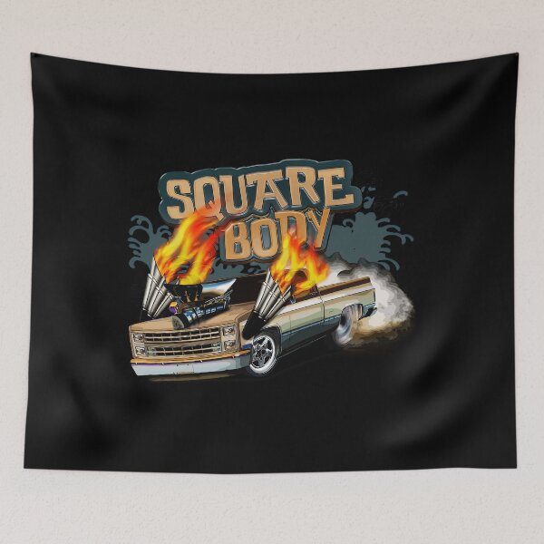 Item preview, Square Body Burnout Flames Classic Truck Power designed and sold by Witchwayto254.