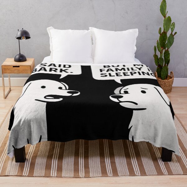 Item preview, Funny Barking Dog Comic - Two Dogs Nighttime Joke designed and sold by Weorus.