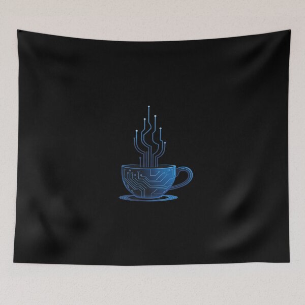 Item preview, Coffee and Code Circuit Art designed and sold by tabdejinti.