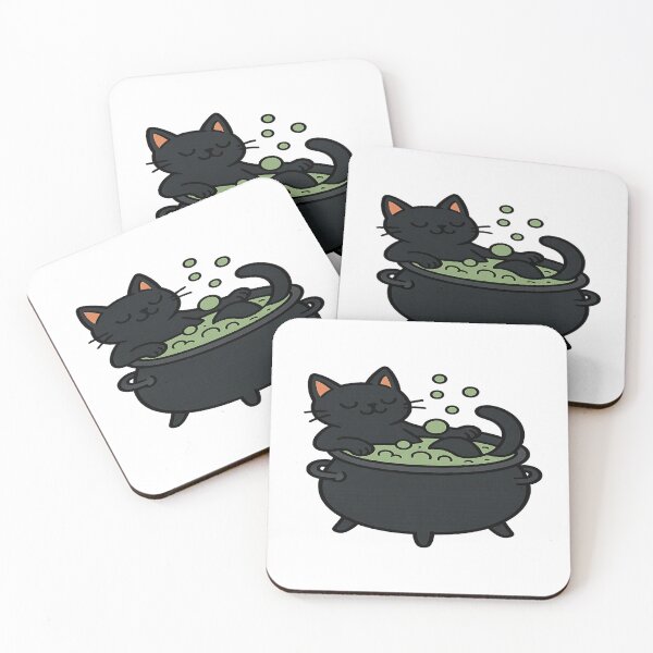 Item preview, Black Cat in a Cauldron – Cute Funny Halloween Design designed and sold by Herundros.