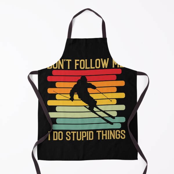 Item preview,  Don'T Follow Me I Do Stupid Things Funny Vintage Skiing Snowboarding  designed and sold by RYANNAYLO.