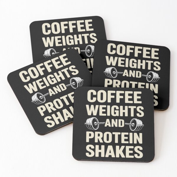 Item preview, Coffee Weights Protein Shakes Gym Weightlifting Fitness designed and sold by tabdejinti.