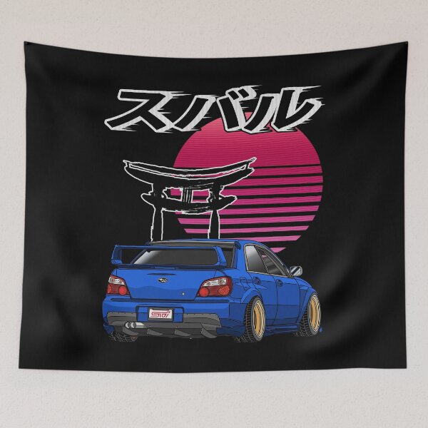 Item preview, JDM WRX STI Blue with Rising Sun designed and sold by JDM Guyvit.