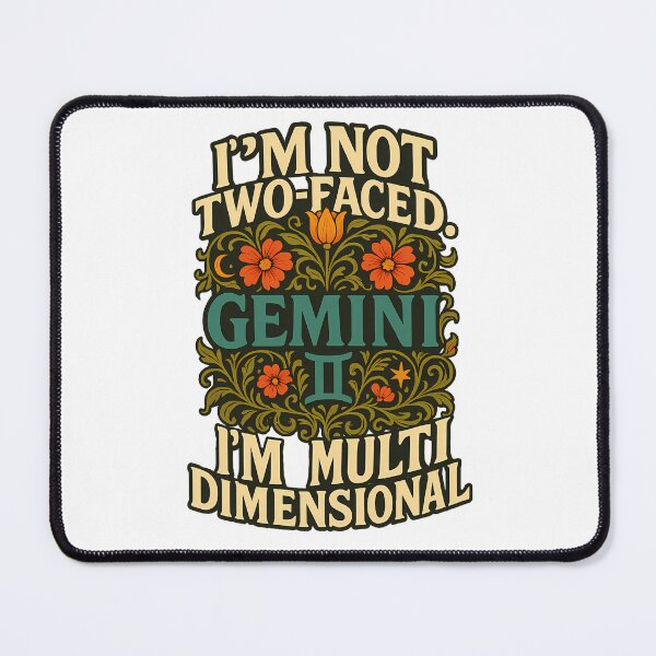 Item preview, Gemini I’m not two-faced. I’m multi-dimensional." Art Nouveau T-Shirt | Astrology Humor designed and sold by MySpiritTravels.