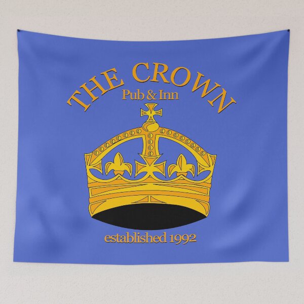 Item preview, The Crown Pub and Inn Established 1992 from Men Behaving Badly designed and sold by Rewatch-Podcast.