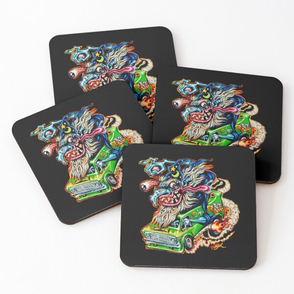 Item preview, Ratfink Wizard Monster Van Neon Flame Drive designed and sold by Witchwayto254.