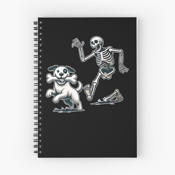 Item preview, Skeleton Chasing Dog Halloween designed and sold by Cutefy.