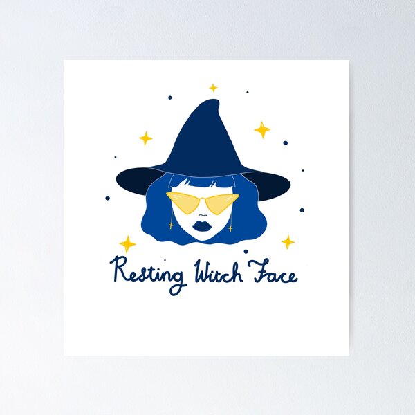 Item preview, Resting Witch Face – Glam Halloween Witch designed and sold by Nospirations.
