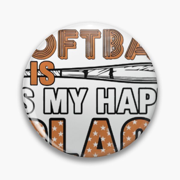 Item preview, Softball Is My Happy Place – Fun Sports Quote Design designed and sold by nzukgrv42.