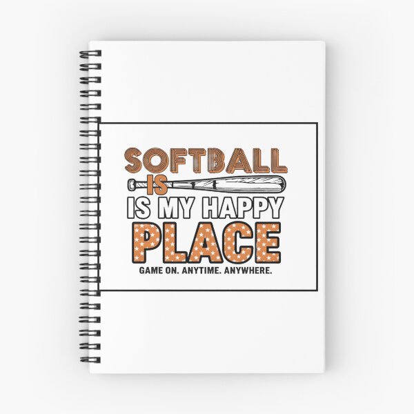 Item preview, Softball Is My Happy Place – Fun Sports Quote Design designed and sold by nzukgrv42.