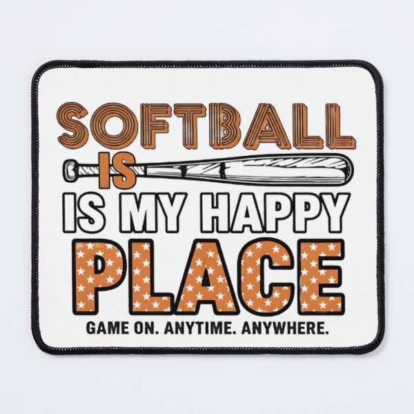 Item preview, Softball Is My Happy Place – Fun Sports Quote Design designed and sold by nzukgrv42.