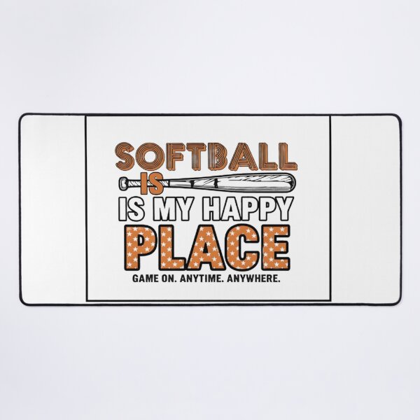 Item preview, Softball Is My Happy Place – Fun Sports Quote Design designed and sold by nzukgrv42.