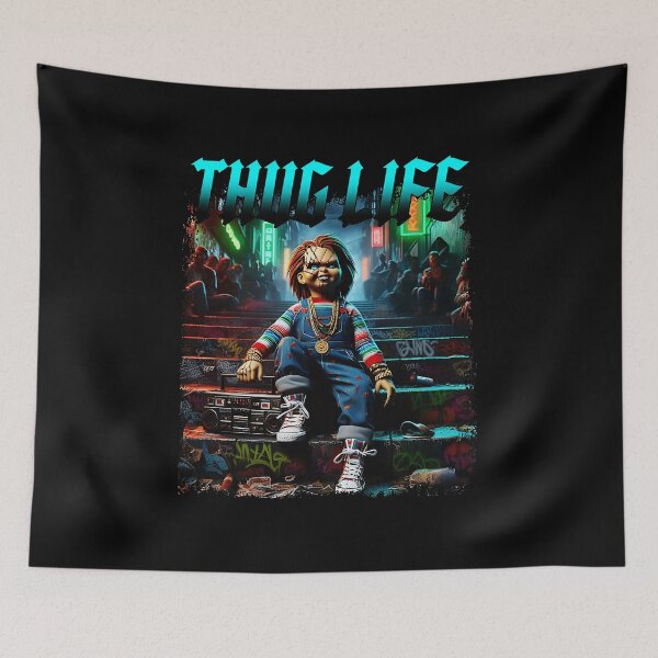Item preview, Chucky Thug Life Graffiti Boombox  designed and sold by Jasonvoorhees21.