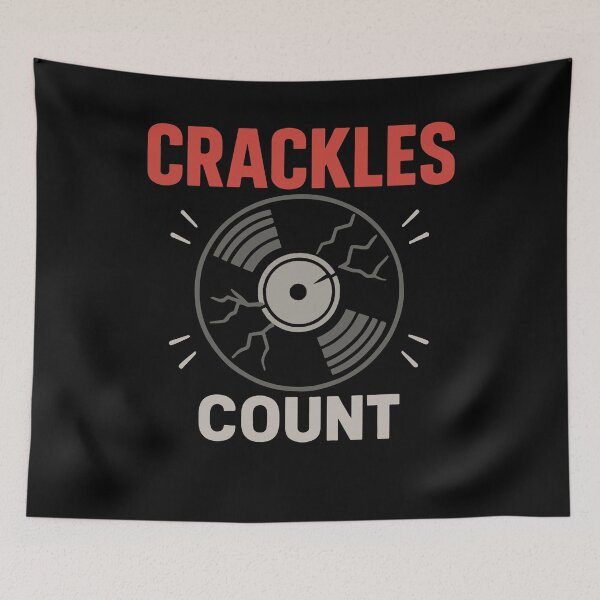 Item preview, Crackles Count Vinyl Record Music Lovers designed and sold by LuminOrb.