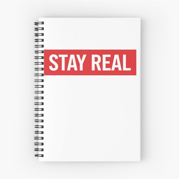 Item preview, STAY REAL Box Logo Streetwear Design – Minimal Hypebeast Typography designed and sold by Happyfreedom.