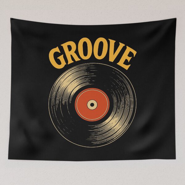 Item preview, Groove Vinyl Record Music Lovers Retro Style designed and sold by LuminOrb.